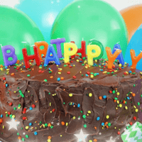 Happy Birthday Song Cake and Balloons Video